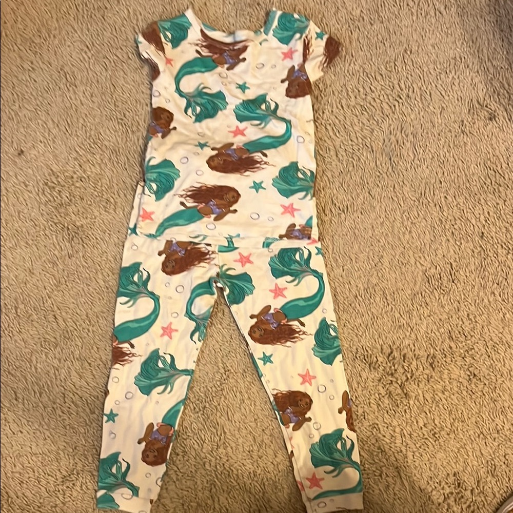 Disney Little Mermaid Kids Pajama Set